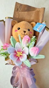 hoa gia cho hoa gau bong